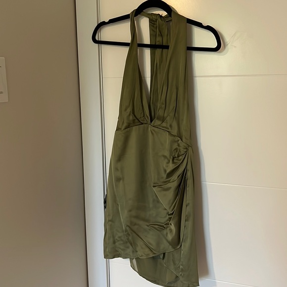 Olive green Zara dress - Picture 3 of 4